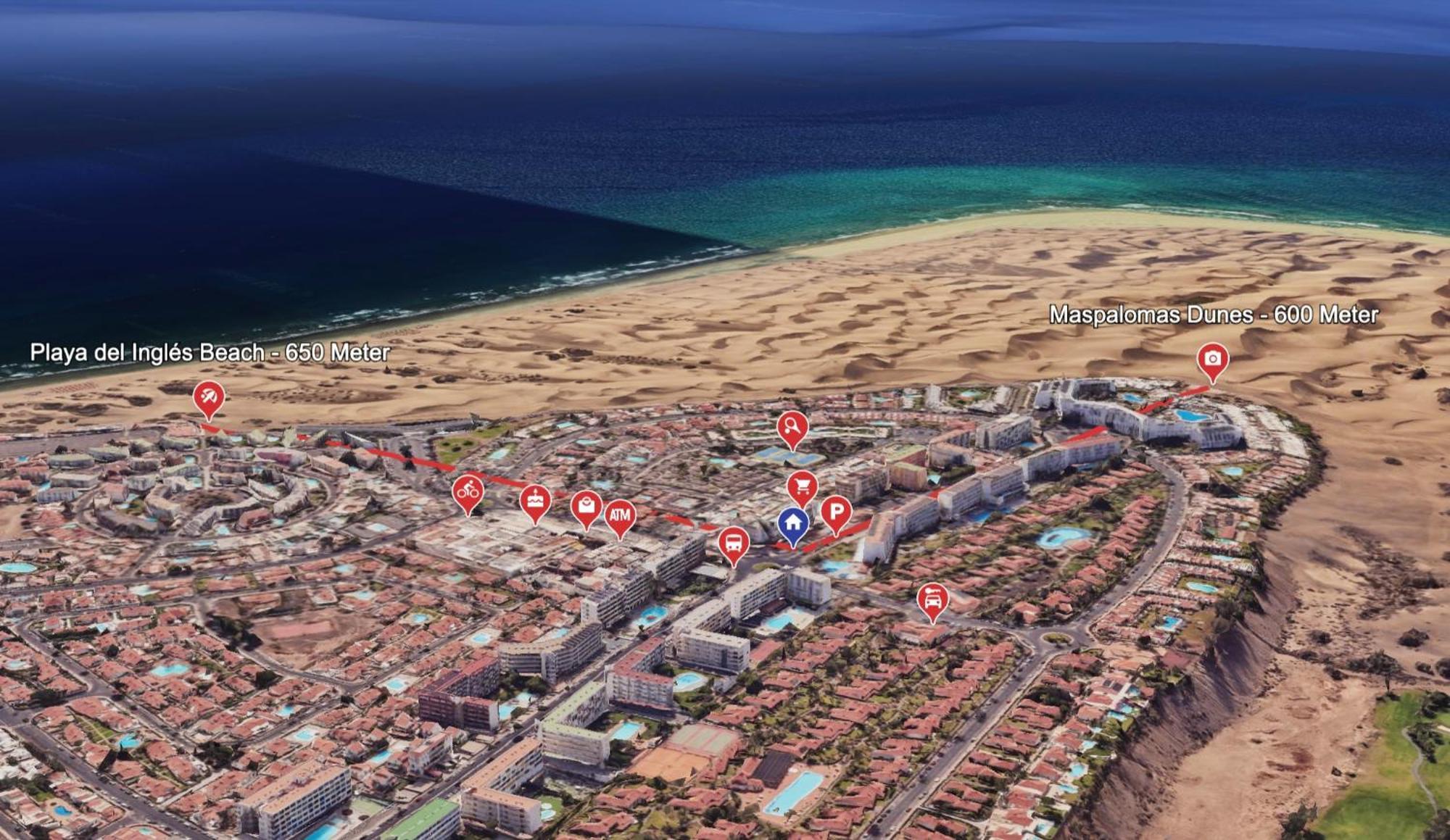 Casa Lex I Ocean & Sunrise Panorama I Steps From Dunes And Beach I Private 50 Sqm Terrace I Pool Maspalomas  Exterior foto
